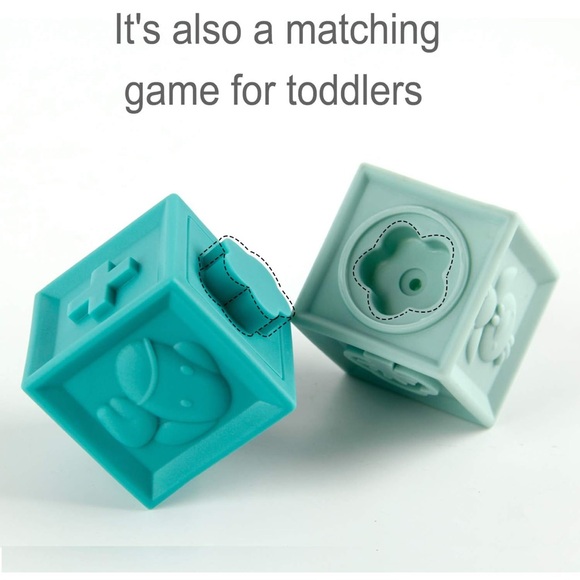 Soft Building Blocks Baby Toy Teethers 12PCS - Picture 4 of 8